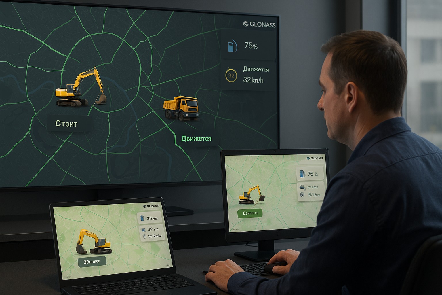 Спутниковый мониторинг спецтехники