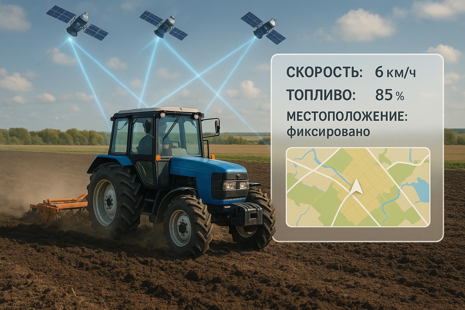 Установка Глонасс на трактор-1